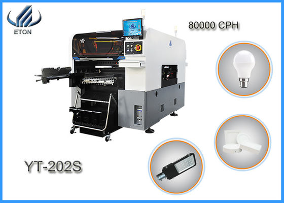 20 हेड्स पिक एंड प्लेस मशीन 500X450mm PCB साइज 80000 CPH स्पीड