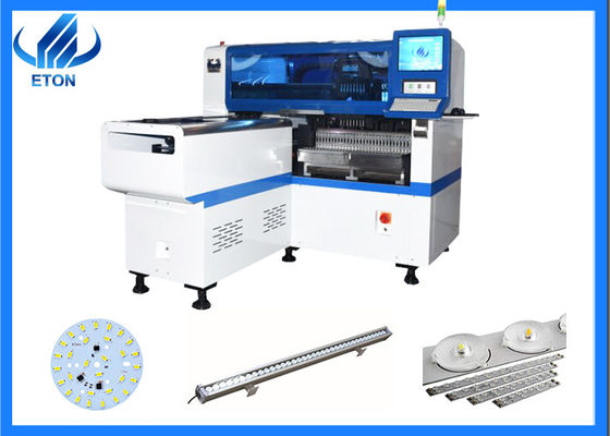 4kw 12 हेड्स 28 फीडर 45000CPH LED LEN फ्लडलाइट्स SMT पिक एंड प्लेस मशीन