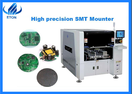 हाई प्रिसिजन एलईडी माउंटिंग मशीन 0201 10 हेड्स 40000CPH SMT चिप माउंटर