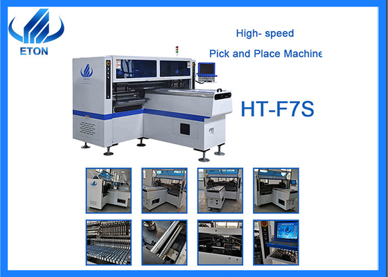 68 फीडर स्टेशन एलईडी ट्यूब बनाने की मशीन स्वचालित हाई स्पीड एसएमटी पिक एंड प्लेस मशीन