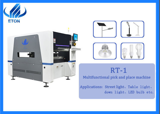 स्वचालित एलईडी लाइट श्रीमती पिक एंड प्लेस मशीन 42 फीडर स्टेशन 12 प्रमुख