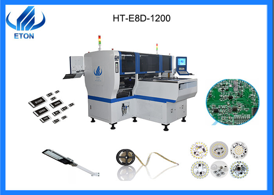 पीसीबी विधानसभा Smd CE मशीन के साथ 80000 CPH HT-E8D माउंट बढ़ते मशीन का नेतृत्व किया