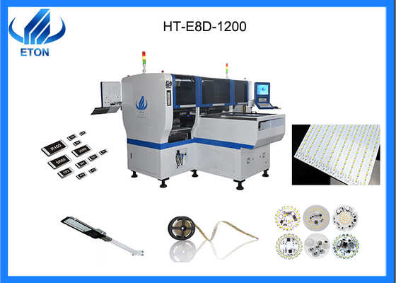 डबल मॉड्यूल SMD बढ़ते मशीन HT-E8D 380AC 50Hz एलईडी उत्पादन अनुप्रयोग