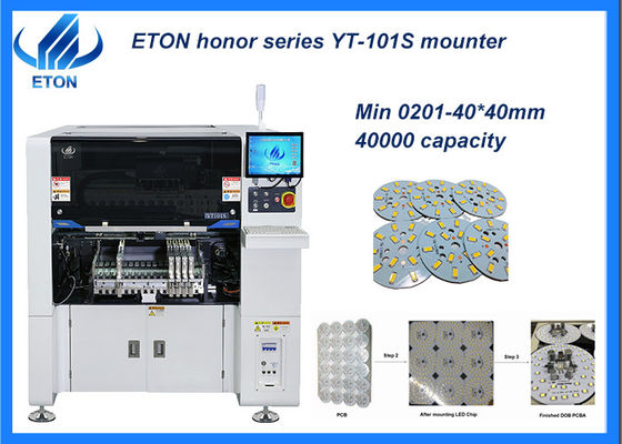 0201 एलईडी चिप 1700 किग्रा एसएमटी सीई सीसीसी सिरा पिक एंड प्लेस मशीन