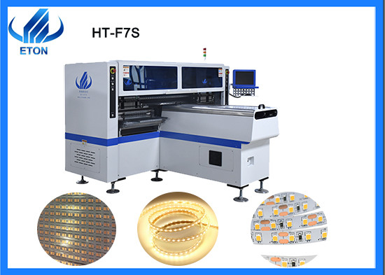 F7S प्रोफेशनल हाईस्पीड श्रीमती प्लेसमेंट मशीन 34 हेड क्षमता 180000 CPH तक पहुंचती है