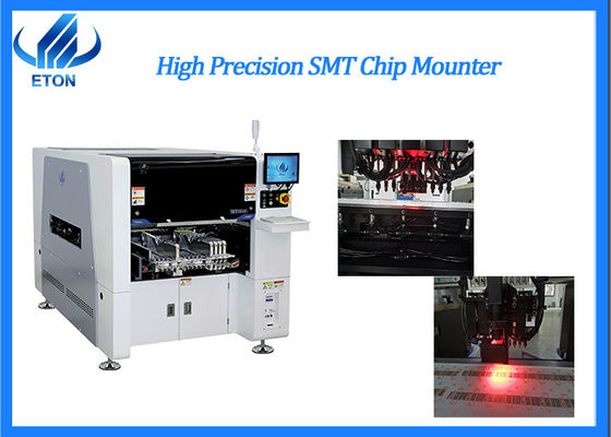 कैमरा पिक एंड प्लेस मशीन के 2 सेट के साथ उच्च परिशुद्धता श्रीमती चिप माउंटर 40000CPH