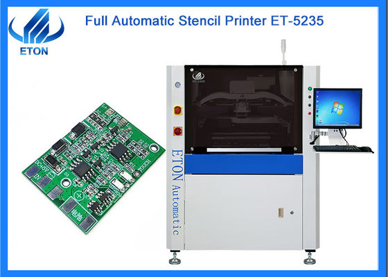 पूर्ण स्वचालित विज़न स्टैंसिल प्रिंटर लचीला साइड क्लैंप MAX 520*350mm