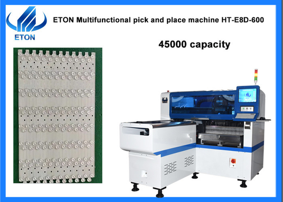 28PCS फीडर के साथ मिडिल स्पीड 45000 CPH LED लाइटिंग एसएमटी मशीन बनाना