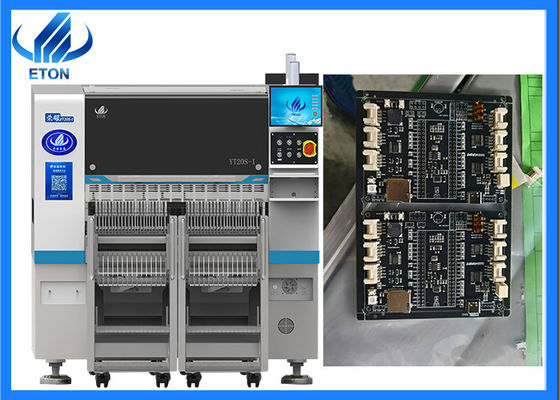 अनुकूलन योग्य गति एसएमटी पिक एंड प्लेस मशीन 20 स्पिंडल डुअल गैन्ट्री मॉड्यूलर आईसी ट्रे संगत