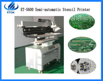 उच्च परिशुद्धता अर्ध ऑटो स्क्रीन प्रिंटर, पीसीबी स्टैंसिल प्रिंटर 0.25 * 0.55m पीसीबी आकार