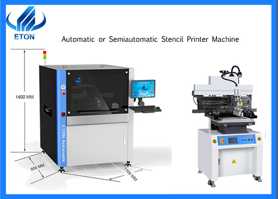 श्रीमती लाइन सेमी स्वचालित स्टैंसिल प्रिंटर 6 जोन सीरा पीसीबी स्टैंसिल प्रिंटर मशीन