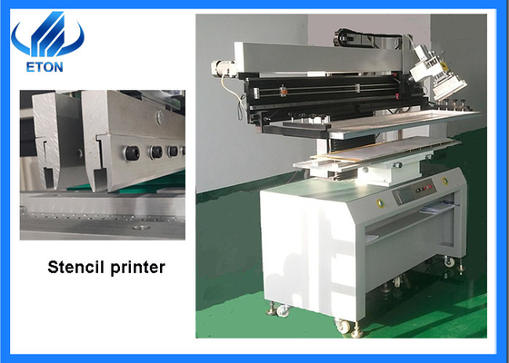 अर्ध स्वचालित मिलाप पेस्ट प्रिंटर मशीन 1500 मिमी पीसीबी लंबाई पीएलसी नियंत्रित