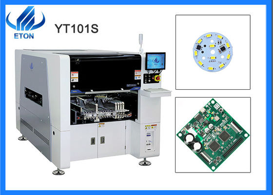 पीसीबी श्रीमती पिक एंड प्लेस मशीन 40000CPH 0201 10 हेड्स 16 फीडर ड्राइवर