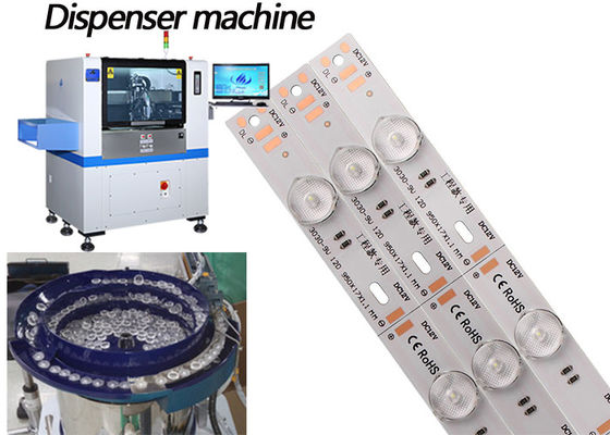 सीसीडी पोजिशनिंग सिस्टम के साथ स्वचालित गोंद डिस्पेंसर मशीन 1800 मिमी लंबाई