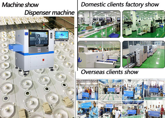 सीसीडी पोजिशनिंग सिस्टम के साथ स्वचालित गोंद डिस्पेंसर मशीन 1800 मिमी लंबाई