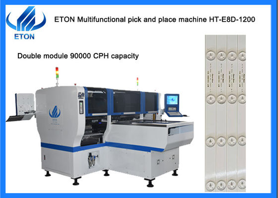 एलईडी लाइटिंग एसएमटी पिक प्लेस मशीन 90000 सीपीएच क्षमता मल्टीफंक्शनल