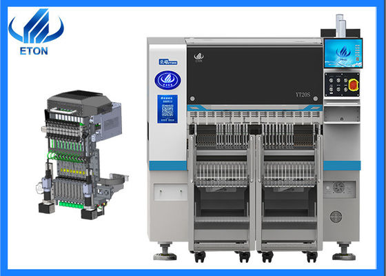 ओईएम ओडीएम एसएमटी 20 पीसी हेड प्लेसमेंट मशीन प्लेसमेंट दरों के साथ 98000सीपीएच कुल वजन 2380kg