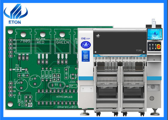 YT20S SMT माउंटिंग मशीन 98000CPH 104 फीडर स्वचालित SMD माउंटिंग मशीन