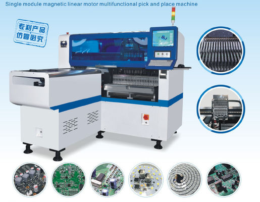 कैपेसिटर एलईडी ट्यूब प्रोडक्शन लाइन स्पीड विजन कैमरा 45000CPH 5mm PCB