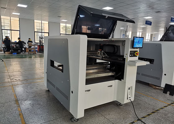 उच्च परिशुद्धता मार्क सुधार 10pcs सिर श्रीमती पिक एंड प्लेस मशीन प्रदर्शित करते हैं