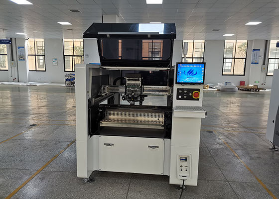 उच्च परिशुद्धता मार्क सुधार 10pcs सिर श्रीमती पिक एंड प्लेस मशीन प्रदर्शित करते हैं