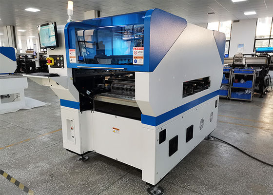 पीसीबी कन्वेयर एसएमटी पिक एंड प्लेस मशीन 20 हेड 64 फीडर डबल रेल