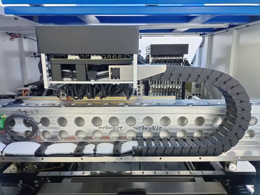 64 पीसी फीडर मल्टीफंक्शनल ऑटोमेशन 20 हेड एलईडी श्रीमती पिक एंड प्लेस मशीन