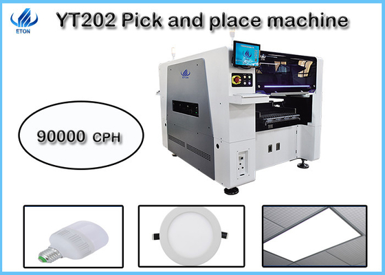 एलईडी चिप्स घटकों के लिए 20 पीसी हेड पिक एंड प्लेस मशीन 90000 सीपीएच