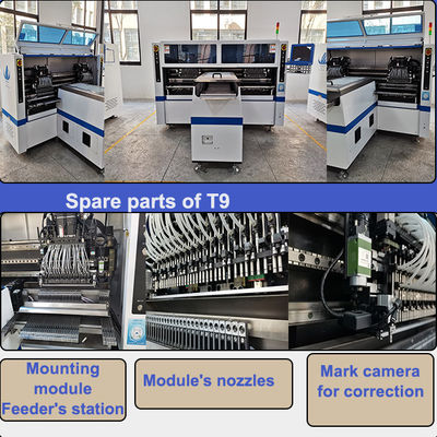 ट्यूब लाइट पूर्ण स्वचालित श्रीमती पिक एंड प्लेस मशीन 250000CPH 68 Heads
