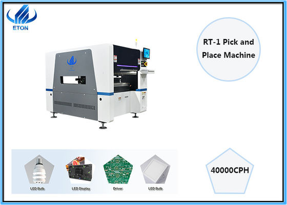 10 प्रमुख एलईडी बल्ब बनाने की मशीन उच्च परिशुद्धता 2 पीसी कैमरा पिक एंड प्लेस मशीन