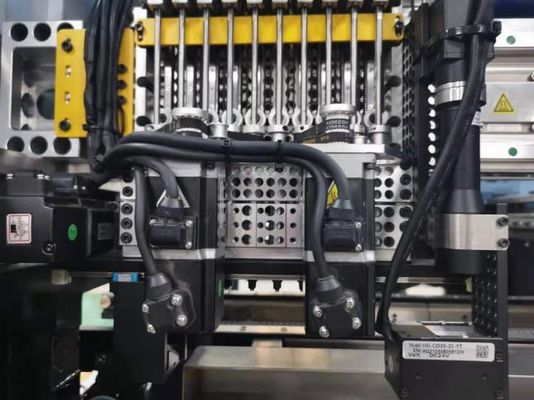 10 प्रमुख एलईडी बल्ब बनाने की मशीन उच्च परिशुद्धता 2 पीसी कैमरा पिक एंड प्लेस मशीन